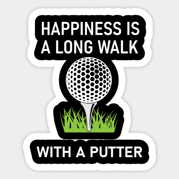 Golf Putter Quote Sticker by Imutobi